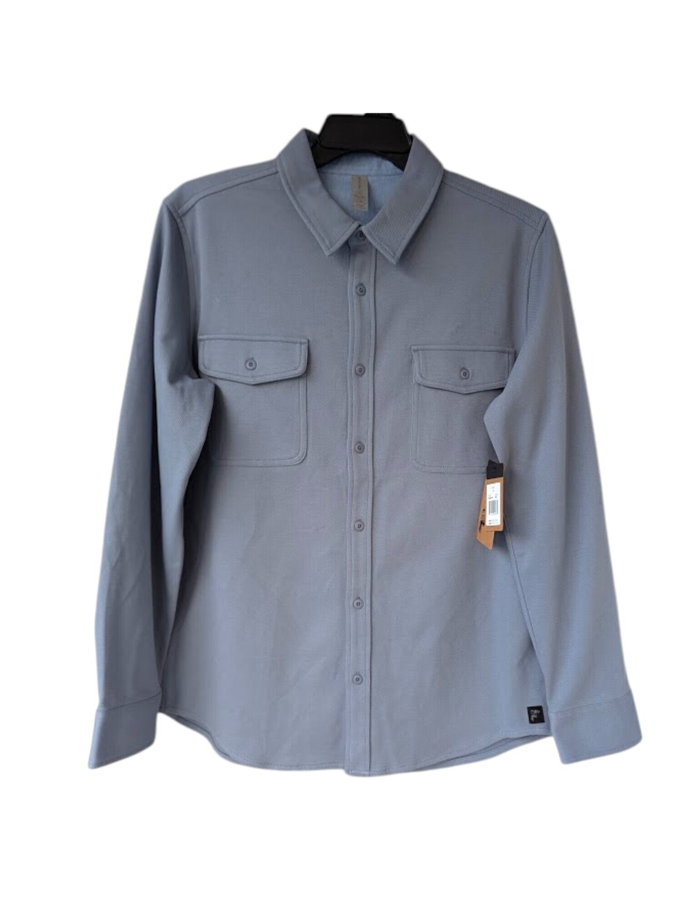 Brooklyn Cloth Shacket XL Blue Cotton Blend NWT Long Sleeve Shirt Jacket 23x30